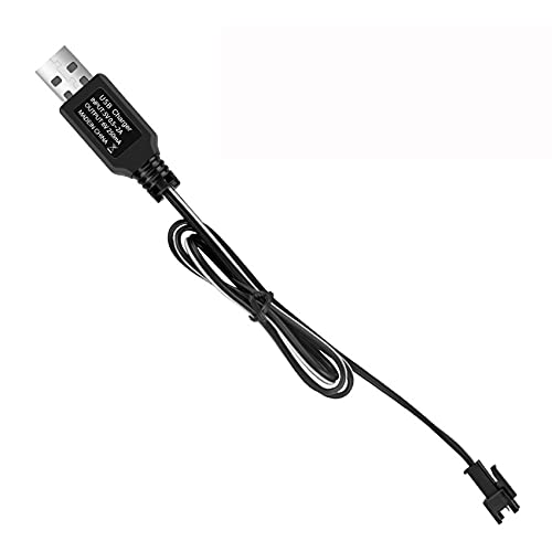 6V 250mA USB Charger SM-2P Positive Plug with Charge lamp for NiMH NiCD Rechargeable Battery Pack