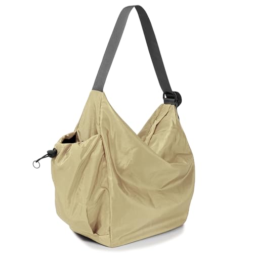 CONTAIL 18L Nylon Daily Shoulder Bag,Water-Resistant Crossbody Bag with Removable Insulated Beverage Holder