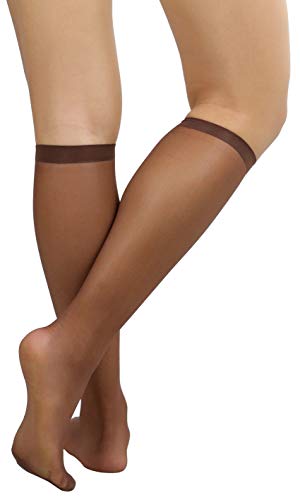 Image of ToBeInStyle Womens Pack of 6 Essential Muted Color Knee High Stockings