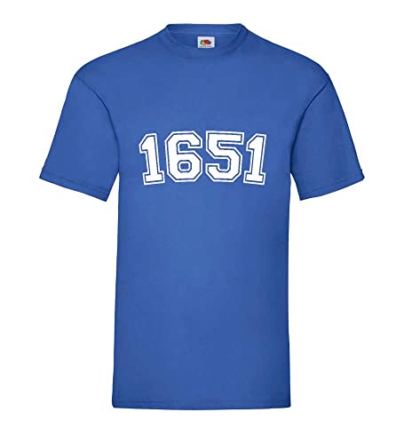 T-shirt pour homme bleu roi 1651 XXXL anti-déformation et fluide