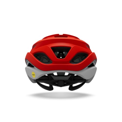 Casco Giro Helios esférico mediano rojo llama mate para ciclismo de ruta 4