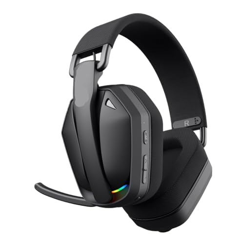 Genérico G19BT 2,4 GHz Auriculares inalámbricos for Juegos ultraligeros Bluetooth 5, Jugador con micrófono for PC/PS5/Xbox