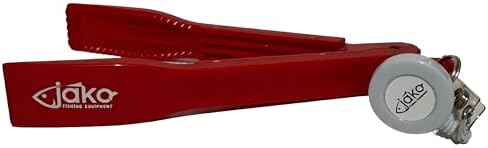 Jako Fishing Clamp Grip Plastic Fish Crab Tongs (RED)