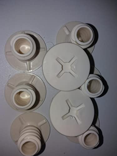 Smoby Ersatzteil I1702002 Schrauben 8 Stück beige mit Außengewinde für Smoby Spielhäuser, Küchen, Tipi, Spielcenter