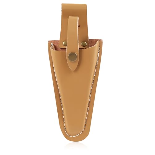 Tool Belt Pouch, Leather Sheath, Gardening Tool Holster Case Bag and Knife Holster with Belt Clip, Leather Knife Sheath for Secateurs, Pruning Shears, Garden Knife Tool Gifts