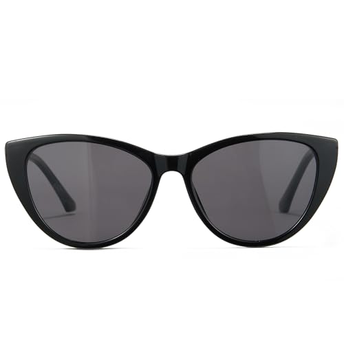 Cyxus Cat Eye Magnetic Clip-On Sunglasses Women Polarized Blue Light Blocking UV400 Protection P12213