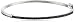 Silver Black Diamond Bangle Bracelet (1/4 Cttw)