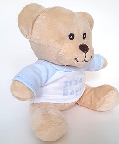 Miniatura 2 de Hug-a-BooBoo It's a Boy - Oso de peluche pequeño de peluche súper lindo de 6 pulgadas con mensaje de revelación de género, ideal para regalo, cesta