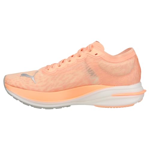 PUMA Womens Deviate Nitro Wildwash Running Sneakers Shoes - Orange - Size 8 M3