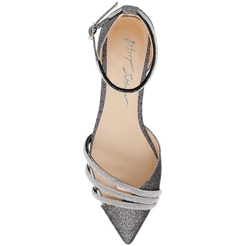 Betsey Johnson Womens Elsah Rhinestone Cut-Out Loafers4