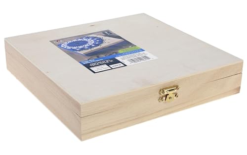 Plaid 40645e Natural Wood Cigar Box Beige 1.7 H X 8.3 L X 8.1 W