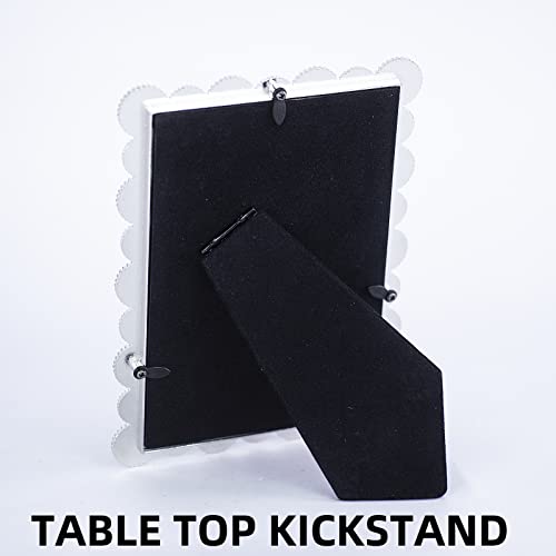 Laraine Picture Photo Frame 4X6 Rhinestones Metal High Definition Glass Display Pictures For Tabletop Crystal Home Decorative Holiday Gift (Clear, 4X6) #TOP4