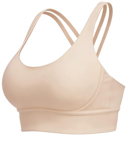 Image of Grace Form Strappy Sports Bra for Women Padded Push Up Sport Bra Athletic Running Workout Bra Yoga Bra