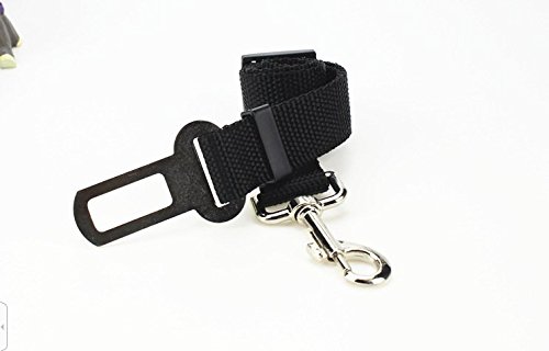 Preisvergleich Produktbild Strapazierfähiger, verstellbarer Sicherheitsgurt für Hunde, Katzen (schwarz)