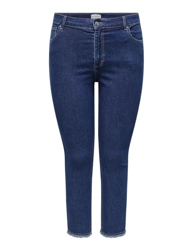 ONLY Carmakoma Carhush Mid Skinny ANK RW Dnm Akm187, Dark Azul Denim, 54W / 32L...