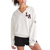 LA Notch-Neck Sweatshirt, LIGHTEST HEATHER GREY, XXL