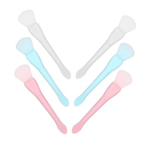 SHERCHPRY 6Piezas Aplicadores De Silicona Para Faciales Herramientas Portátiles Para Aplicar y Retirar Máscaras De Barro Colores