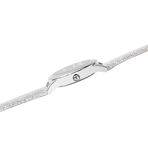 Frozen Watch Elsa and Anna for Girls - Frozen Watch for Kids 3-5 - Elsa Watches - Toys 3-5 - and Anna Kids - - Silver Bezel & White Leather Strap4