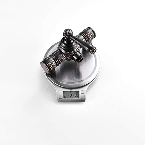 Ensemble de robinets de douche bronze noir pour salle de bains rétro murale