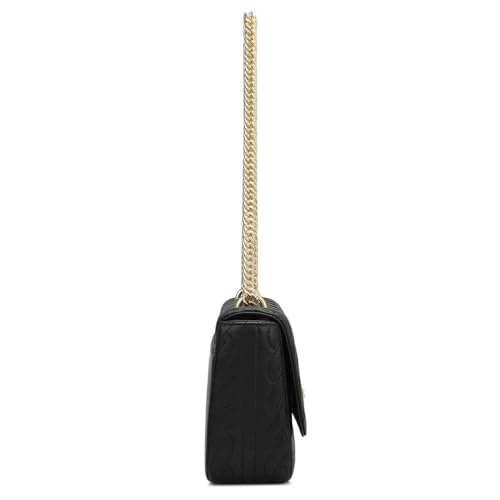 Image of Da Milano Women's Leather Shoulder Bag - Black
