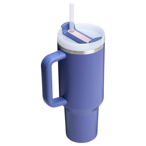 Image of Amazon Exclusive Stanley Quencher H2.0 Tumbler with Handle and Straw 40 oz | Flowstate 3-Position Lid | Cup Holder Compatible for Travel | Insulated Stainless Steel Cup | BPA-Free | Lupine