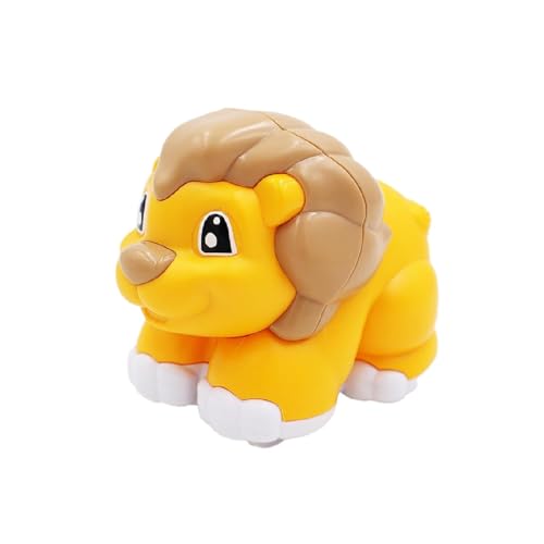 Image of ToyBharat Cute Lion Friction Powered | Gift Toy | Made in India | 1-6 Year | Realistic Design | Indoor Outdoor Play | Safe and Non-Toxic | Gift for Kids | Multicolour