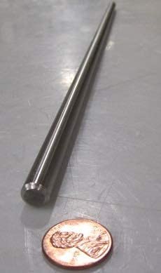 316 Stainless Steel Hardened Shaft 9mm Diameter x 400mm Long 1 pc