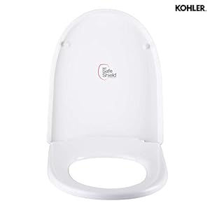 Kohler Odeon 8827IN-2-0 Quiet-Close Plastic Toilet Seat (White, 1 Piece)