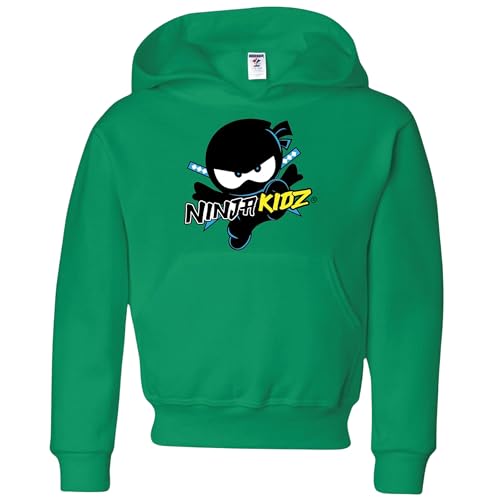 Ninja Kidz Official Original Logo Boys Pullover Hoodie, Dress your Ninja Kids in Cool Kids Clothes