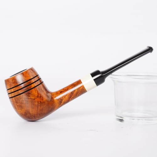 MUXIANG Pipa de tabaco Briar hecha a mano con Beautiful Art Design Fa10129q1x1h