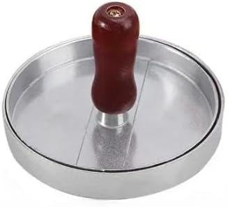 Burger Press Non-Stick Hamburger Patty Maker with Wax Paper Aluminum Burger Maker for Kitchen BBQ Grill (Color: Red)