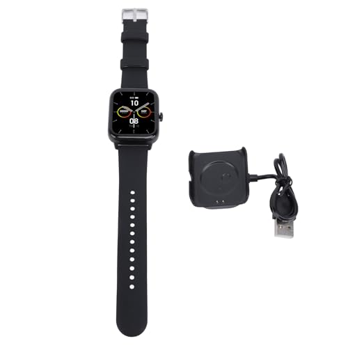 EIMSOAH Smartwatch, Farb- Touchscreen, Mehrere Sportmodi, IP67, Wasserdicht, Fitnessuhr Zum Laufen, Radfahren, Gehen, Kunststoff- Silikon, 1, 83 Zoll (Schwarz)-6