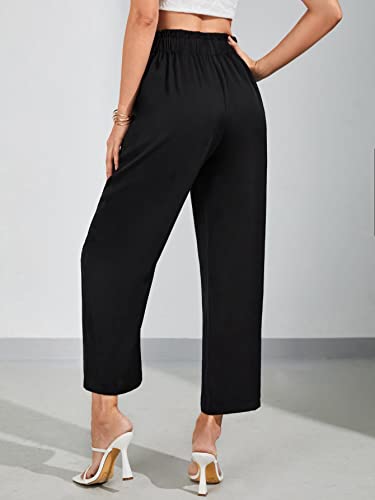 Women High Waist Straight Leg Pants2