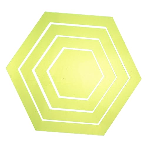 STOBOK Hexagon Quilting Lineal 4 Stück Transparente Acryl Nähvorlagen Für Quilting Und Patchwork Multifunktionale Quiltwerkzeuge Für Selbstgemacht Nähprojekte