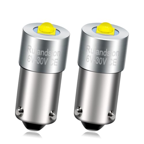 Ruiandsion BAY9S LED Bulbs White H21W 6-30V Non Polarity 3535 1SMD Chipsets 300LM for Car Interior Dome Trunk Lights Pack of 2