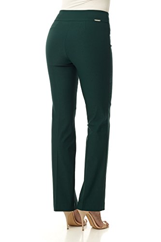 Rekucci Womens Ease Into Comfort Bootcut Pant (16, Hunter Green) #TOP2