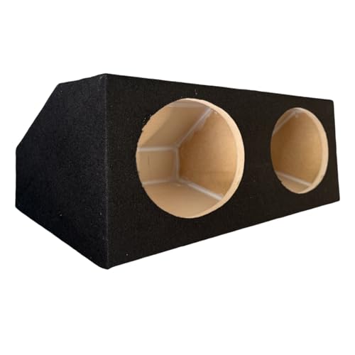 Sound Quality Enclosures Dual 6x9 Angle Wedge Sealed Speaker Box Enclosure- Black 6.9