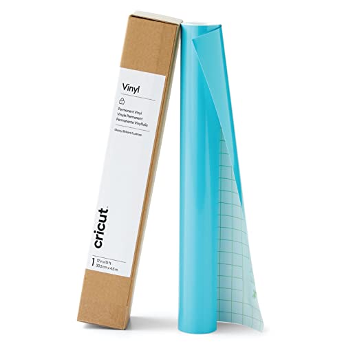 Cricut Premium Permanent Vinyl Roll (12 in x 15 ft), Light Blue