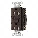 GFCI Rceptcle, Commer., BRWN, 20A, 1 HP