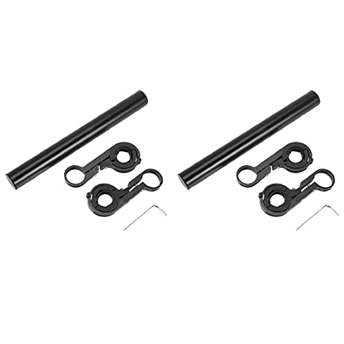 Sxmrmnx 2 soportes de extensión para manillar de bicicleta (negro)