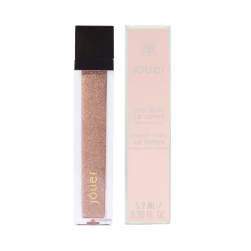 Jouer Long Wear Lip Topper - Lip Gloss - Moisturize & Nourish Lips - Non-Stick Shimmer - Skin Protecting Formula - Vanilla Flavor - Paraben, Gluten, & Cruelty Freeâ¯- Vegan Friendly