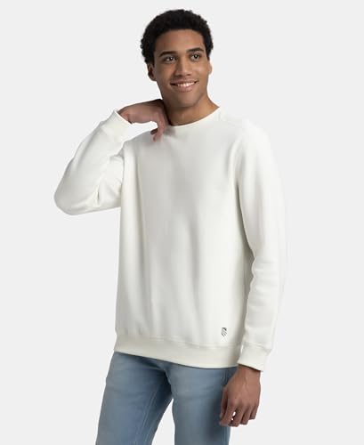 Image of Jockey US92 Men Super Combed Cotton Rich Fleece Sweatshirt with StayWarm Technology