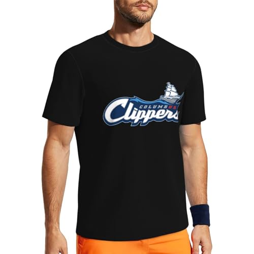 Columbus Clippers Men's Lightweight Breathable Mesh Short Sleeve T-Shirt3