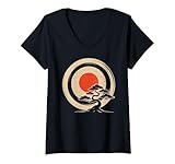 Photo Gallery donna bonsai tree samurai art in japanese zen buddhist enso circle maglietta con collo a v Photo Gallery donna bonsai tree samurai art in japanese zen buddhist enso circle maglietta con collo a v
