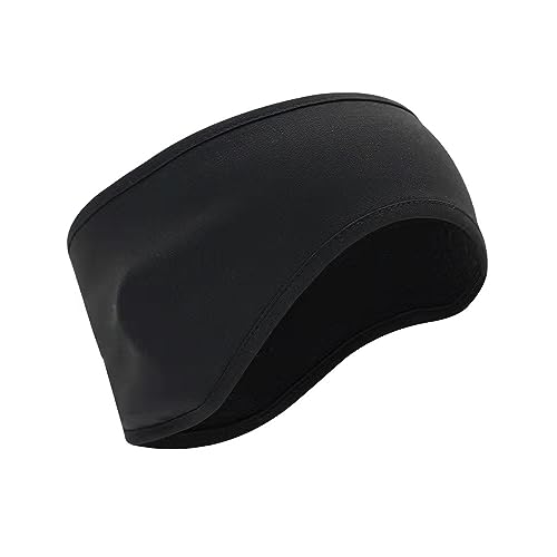 JUSDIQIR Plush Soft Warm Fleece Headband, Soft Ear Warmer Forehead, Winter Windproof Protection Reflective Running Headbands Gear