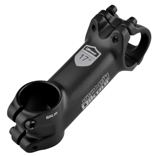 YAPJEB 31.8 Handlebar Stem Riser 17 Degree Bike Stem 70mm 80mm 90mm Bicycle Stem MTB Stem for Mountain Bike Road Bike BMX MTB(31.8 x 90mm)