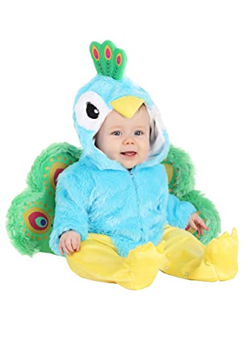 Disfraz de Pavo Real para Bebés miniatura 3