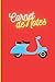 Carnet de notes : scooter vespa: Cahier de notes vintage - vespa – notebook – agenda - journal de bord – Format A5 122 pages. Idée cadeau - (Français) Broché.