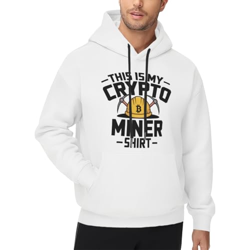 Funny Crypto Miner Men Women Kangaroo Pocket Fleece Hoodie - Image 5