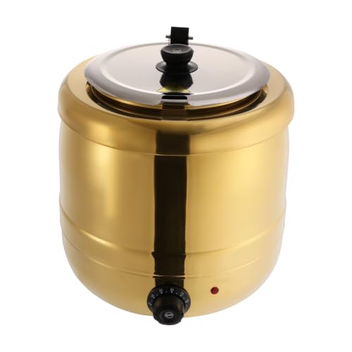 Calentador de sopa INOX 10L, 440W eléctrico con tapa